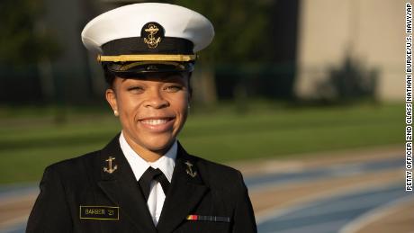 Midshipman 1st Class Sydney Barber aspires to be a Marine Corps ground officer.