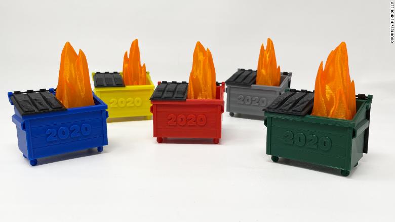 Someone on Etsy is selling literal dumpster fire toys to mark 2020