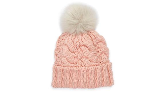 Beanie گره خورده با کابل Ugg با پوسته Faux Fur