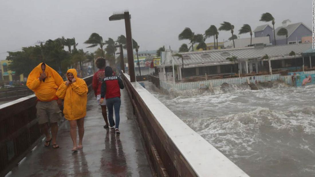 Tropical Storm ETA makes landfall on the Florida coast