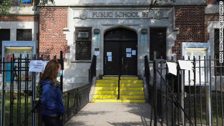 New York City Mayor Bill de Blasio has warned that public schools, like this one in Kew Gardens, could be on the verge of closure.