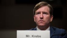 Christopher Krebs, senior official performing the duties of the under secretary for the National Protection and Programs Directorate in the Department of Homeland Security, testifies during a Senate Armed Services Committee hearing concerning the roles and responsibilities for defending the nation against cyber attacks, on Capitol Hill, October 19, 2017 in Washington, DC. 