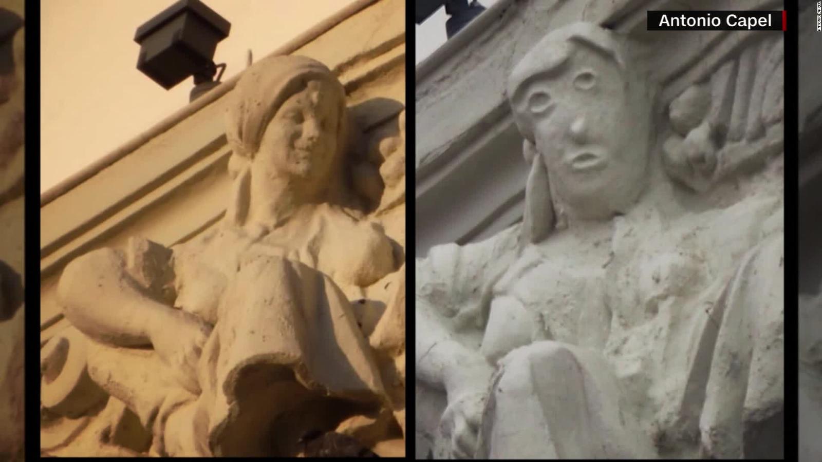 Botched Statue Restoration Draws Mr Potato Head Comparison Cnn Video