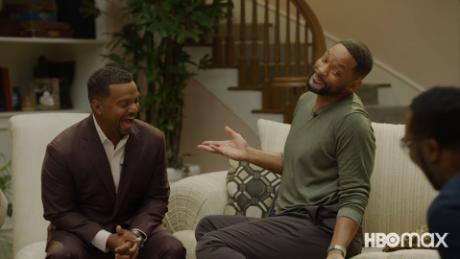 &quot;The Fresh Prince of Bel-Air&quot; cast including Alfonso Ribeiro (left) and Will Smith (right) reunited for a special to mark its 30th anniversary. 