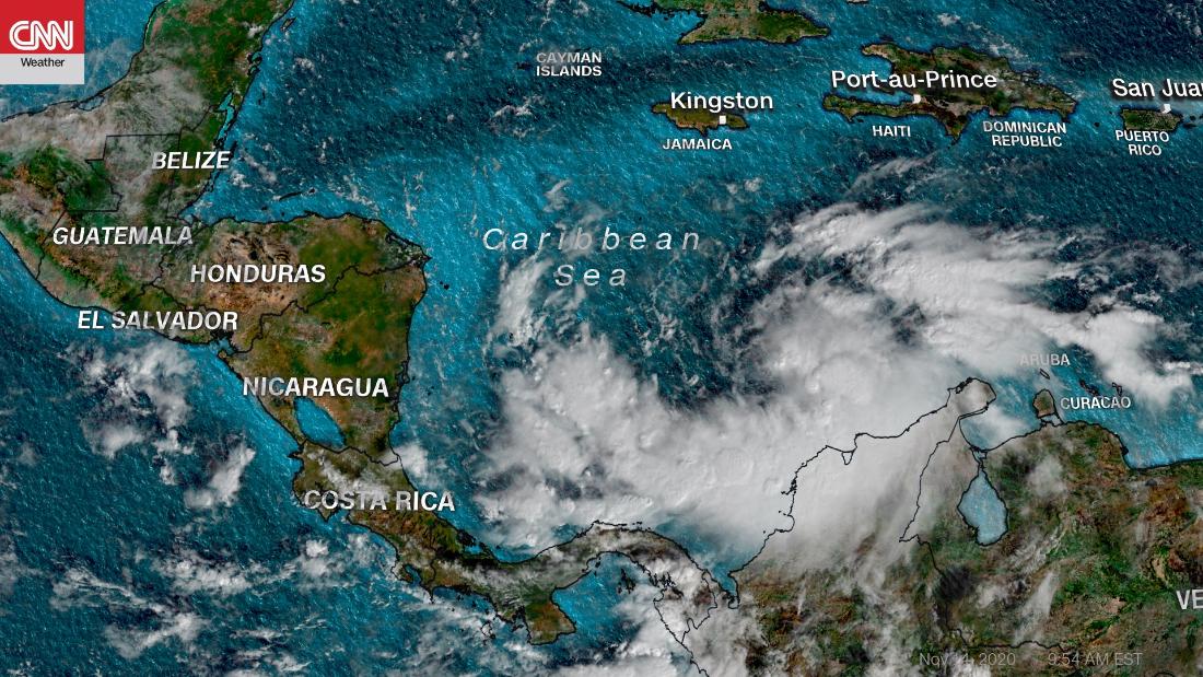 Iota reaches hurricane strength and is forecast to hit storm-ravaged Central America as a major hurricane early next week