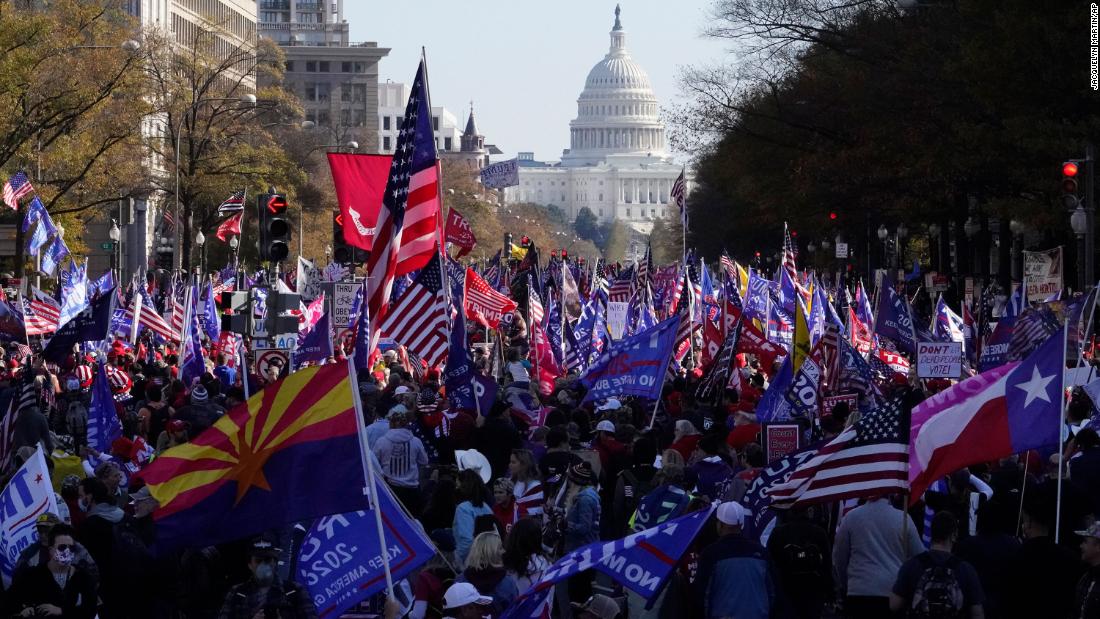 Maga March Brings Together Trump Voters Far Right Leaders And