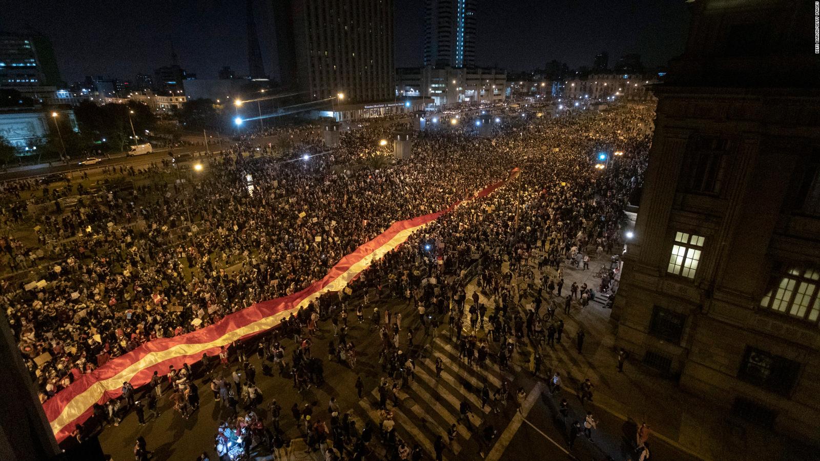 Peru's Interim President Manuel Merino Resigns After Protests - CNN