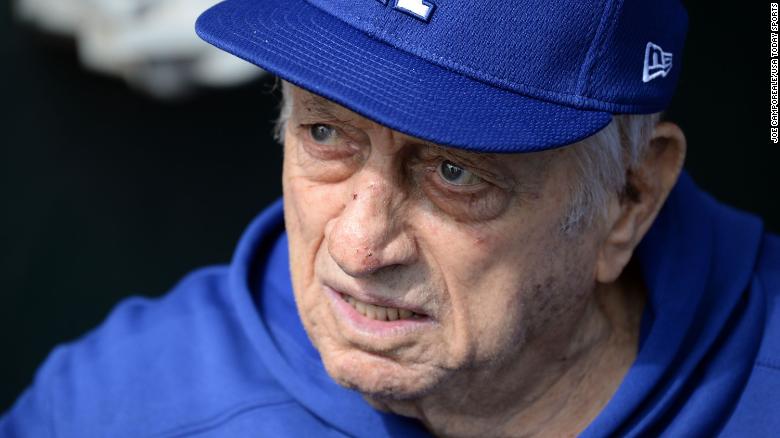 Legendary Los Angeles Dodgers manager Tommy Lasorda has been hospitalized