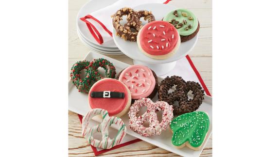 Buttercream-Frosted Holiday Cookies and Gourmet Pretzels