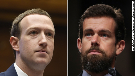 Mark Zuckerberg and Jack Dorsey face Senate grilling over moderation practices