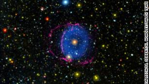 Star merger created rare Blue Ring Nebula