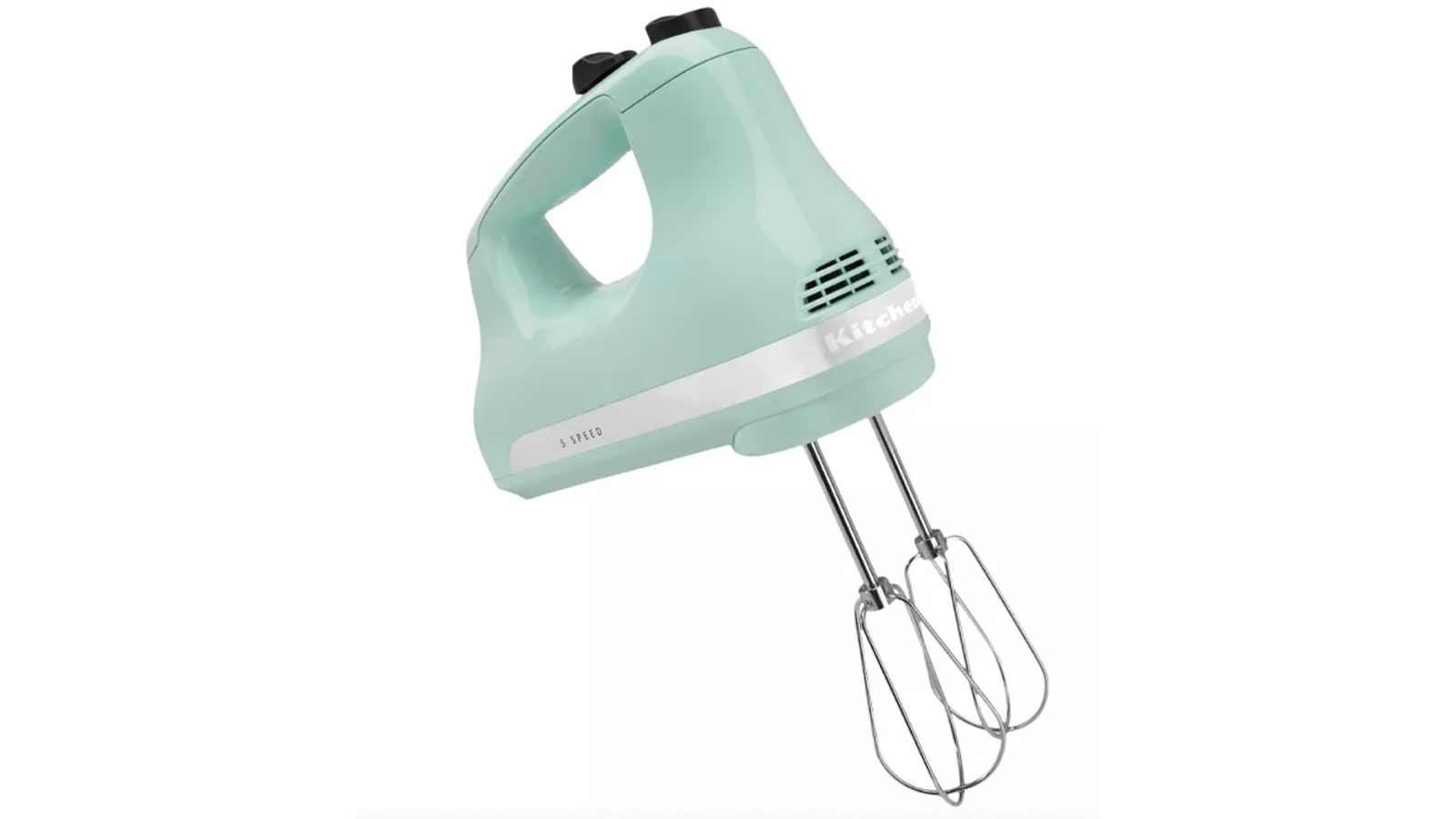400W 5 Speeds with Turbo Handheld Kitchen Mixer with Egg Beaters Dough Hook for Baking Cake Cookies 2 in 1 Stand Hand Electric Mixer