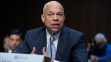 Jeh Johnson, former Homeland Security Secretary, testifies during a Senate Intelligence Committee hearing in Hart Building on Russian Interference in the 2016 election on March 21, 2018.