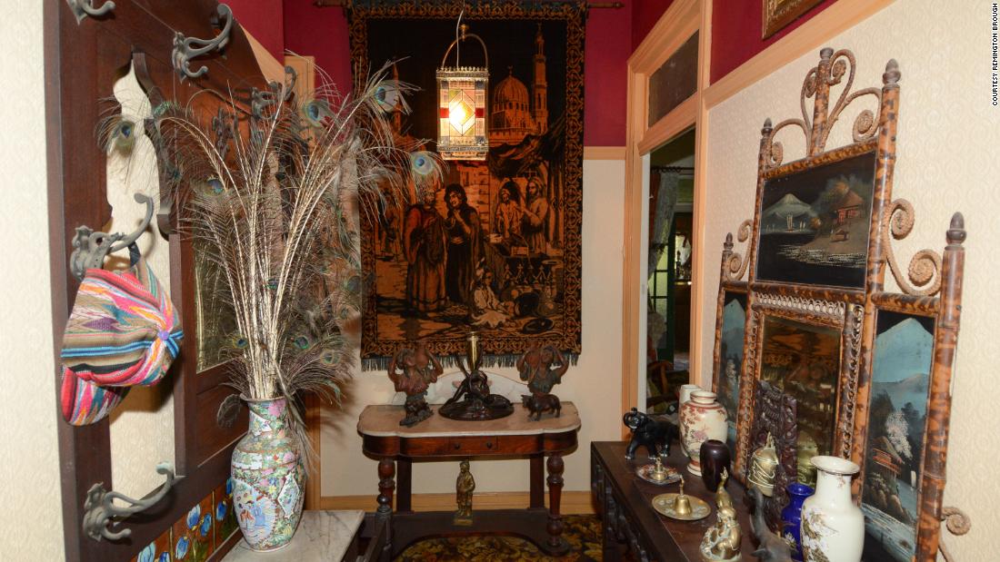 The Broughs used every spare inch of the house to display their antiques and souvenirs bought on overseas holidays.