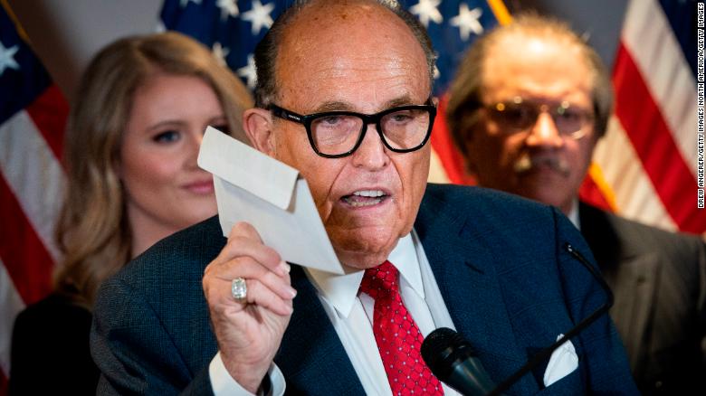 Rudy Giuliani voted with an affidavit ballot, which he bashed in failed effort to overturn election