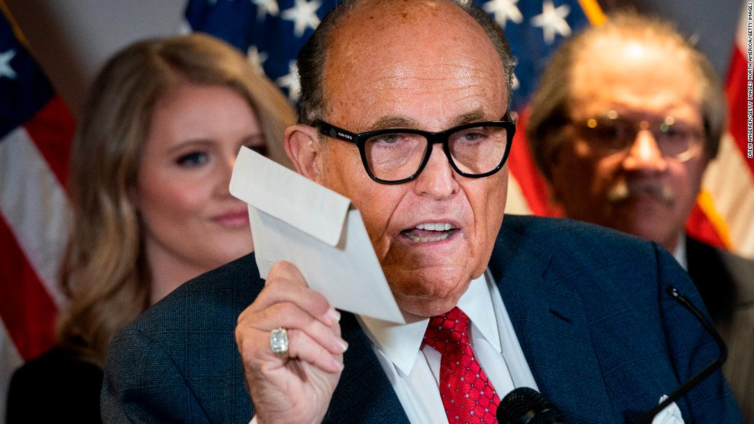 Trump says that Rudy Giuliani tests positive for the Corona virus