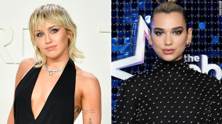 Miley Cyrus and Dua Lipa team up for ‘Prisoner’