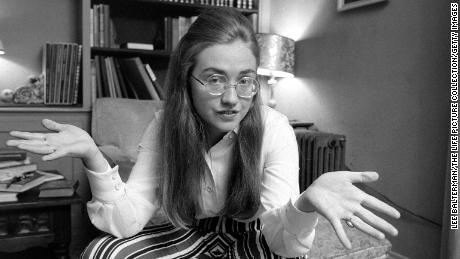 Wellesley College graduate (as well as future First Lady and Secretary of State) Hillary Rodham in 1969.