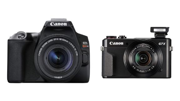 Canon cameras and lenses
