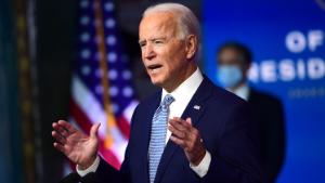 President-elect Joe Biden introduces key foreign policy and national security nominees and appointments at the Queen Theatre on November 24, 2020 in Wilmington, Delaware. As President-elect Biden waits to receive official national security briefings, he is announcing the names of top members of his national security team to the public. Calls continue for President Trump to concede the election as the transition proceeds. 