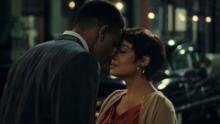 Nnamdi Asomugha (left) and Tessa Thompson (right) star in &quot;Sylvie's Love.&quot; 