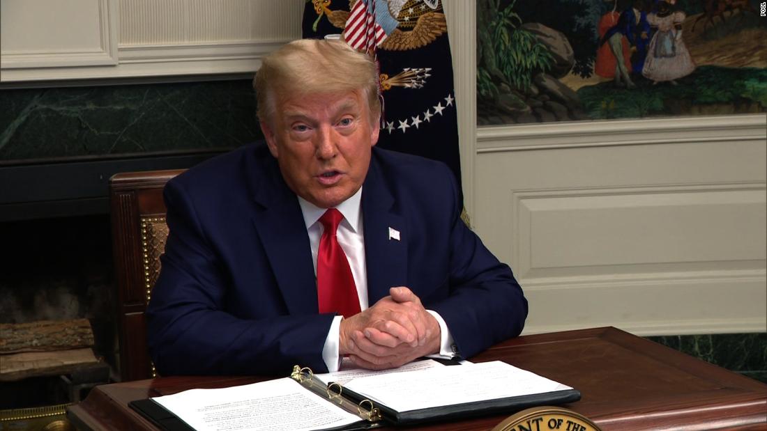 Trump says for the first time that he would leave office if the Electoral College votes for Biden