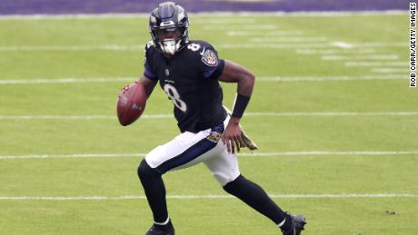 Ravens quarterback Lamar Jackson has tested positive for Covid-19, his coach says.