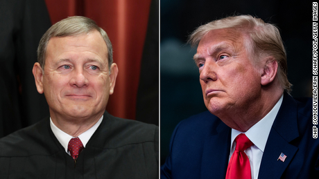 John Roberts can't escape the shadow of Donald Trump