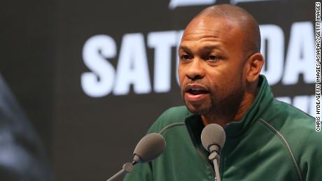 MACAU - NOVEMBER 19:  Roy Jones Jr  speaks to media during the Chris Algieri v Manny Pacquiao Press Conference at The Venetian on November 19, 2014 in Macau, Macau.  (Photo by Chris Hyde/Getty Images)