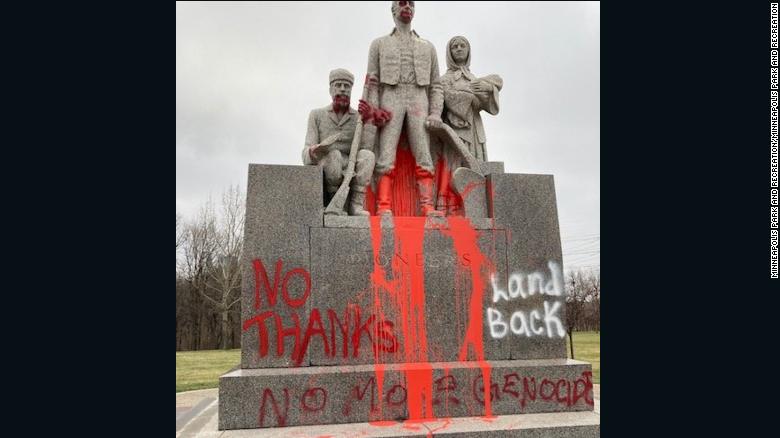 The Minneapolis Park and Recreation Board says the Pioneers Statue has been controversial.