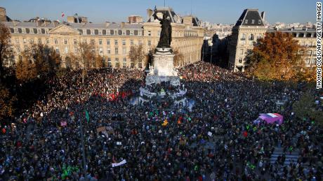 In France, there are protests against the proposed security law