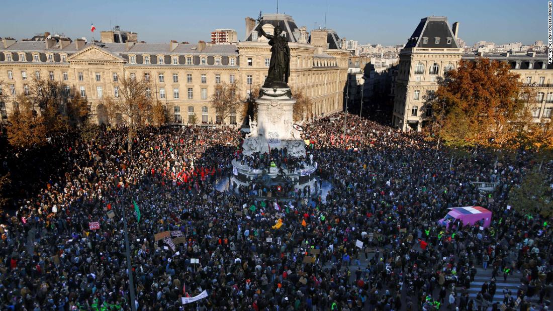 Protests take place across France against proposed security law - CNN