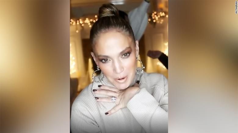 Jennifer Lopez celebrates the release of her new single with a virtual dance party