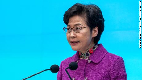 Hong Kong leader Carrie Lam is getting paid in cash because banks won&#39;t deal with her