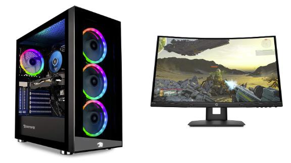 PC gaming laptops, desktops and monitors