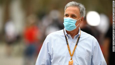 BAHRAIN, BAHRAIN - NOVEMBER 27: Chase Carey, CEO and Executive Chairman of the Formula One Group walks in the Paddock before practice ahead of the F1 Grand Prix of Bahrain at Bahrain International Circuit on November 27, 2020 in Bahrain, Bahrain. (Photo by Mark Thompson/Getty Images)