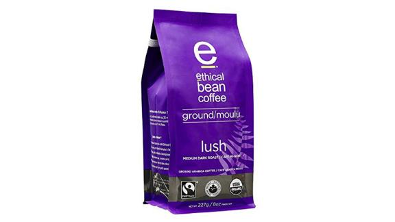 Ethical Bean Fair Trade Organic Lush Medium Dark Roast Ground Coffee