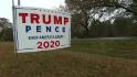 Trump signs, flags still left up by hopeful supporters