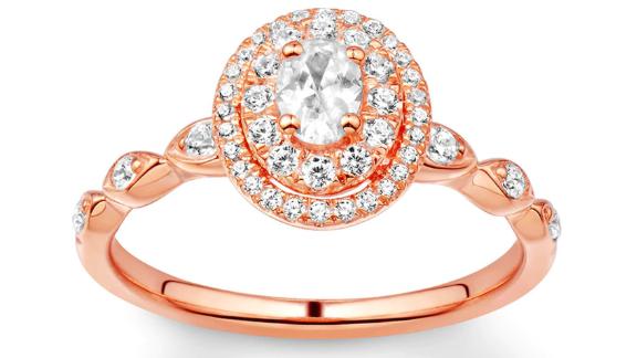 Rose Gold Diamond Engagement Ring