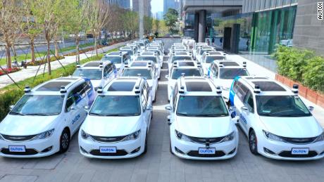 Self-driving robot actions take off in China