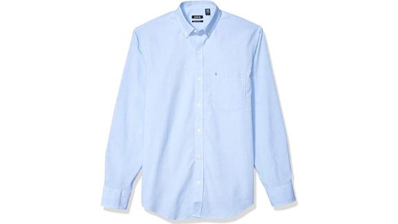 Izod Long Sleeve Stretch Performance Button Down Shirt