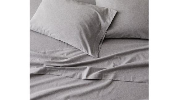 West Elm Organic Flannel Solid Sheet Set