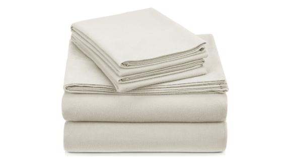 Pinzon Signature Cotton Heavyweight Velvet Flannel Sheet Set