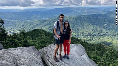 During the pandemic lockdown earlier this year, S. Nicole Lane (right) of Chicago found that hiking with her boyfriend brought them closer. The couple is shown on a hike in North Carolina.