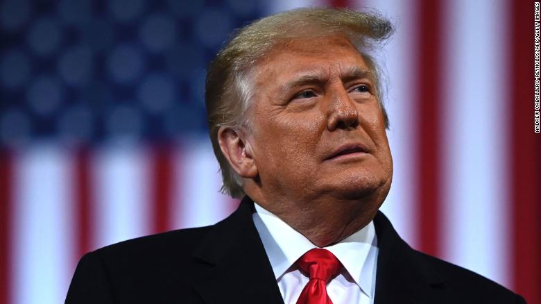 President Donald Trump holds a rally to support Republican Senate candidates at Valdosta Regional Airport in Valdosta, Georgia on December 5, 2020.(Photo by Andrew CABALLERO-REYNOLDS / AFP via Getty Images) 