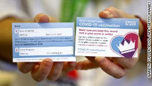 This is what the UK&#39;s vaccination cards will look like