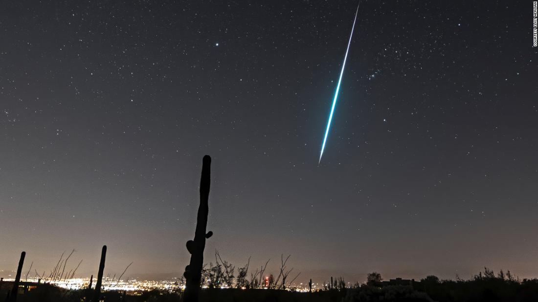 The Geminid meteor shower peaks on Sunday and Monday