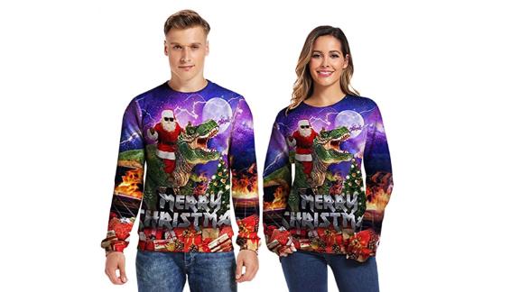Sixdaysox Hilarious Ugly Christmas Sweater for Couples