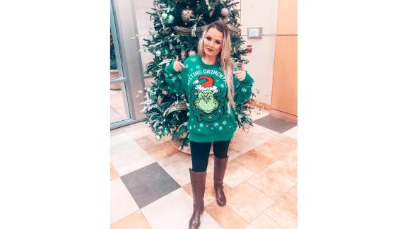 Dr. Seuss Resting Grinch Face Ugly Holiday Sweater