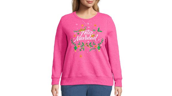 pink christmas sweaters